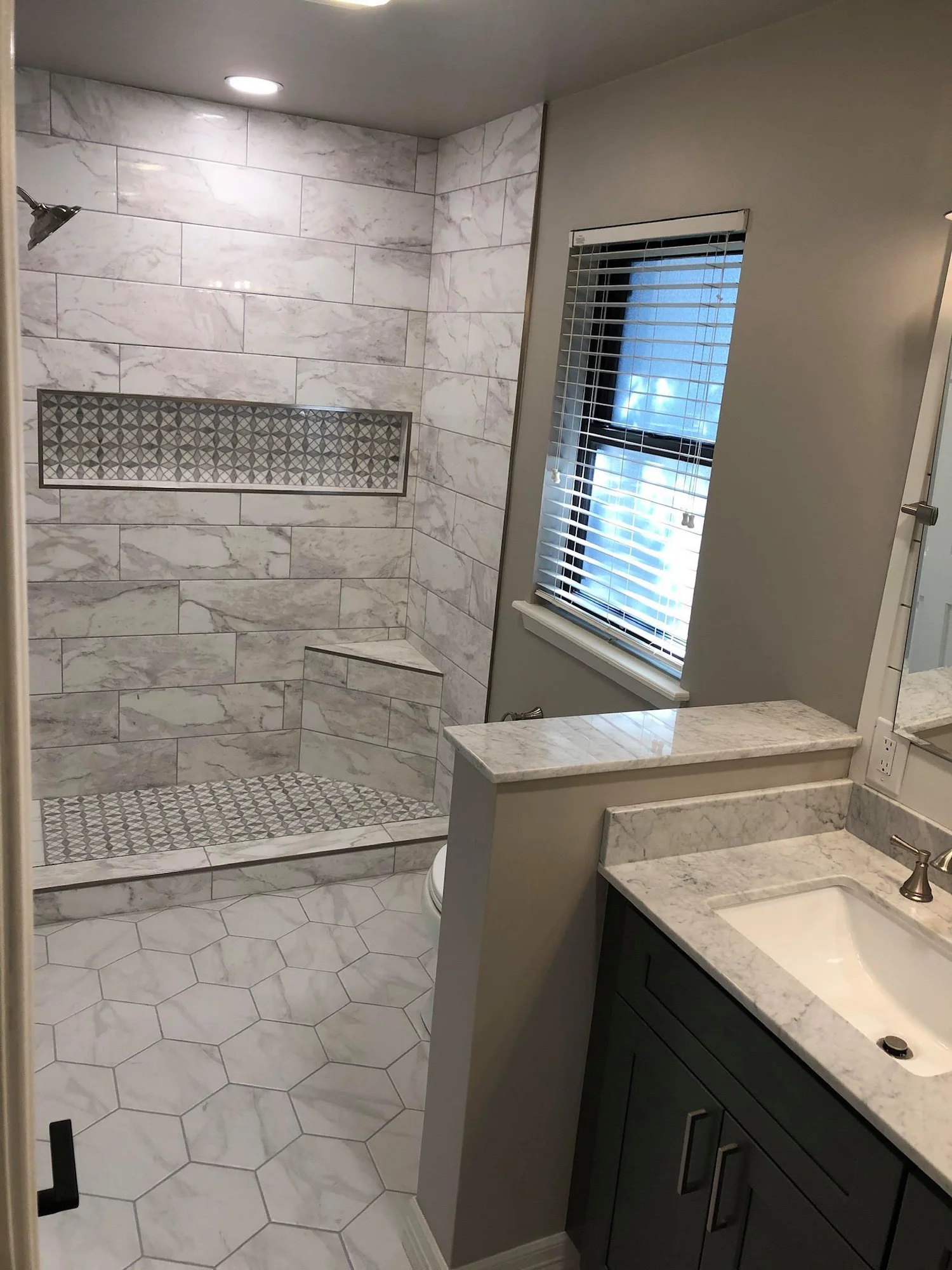 NATURAL STONE BATHROOM REMODEL