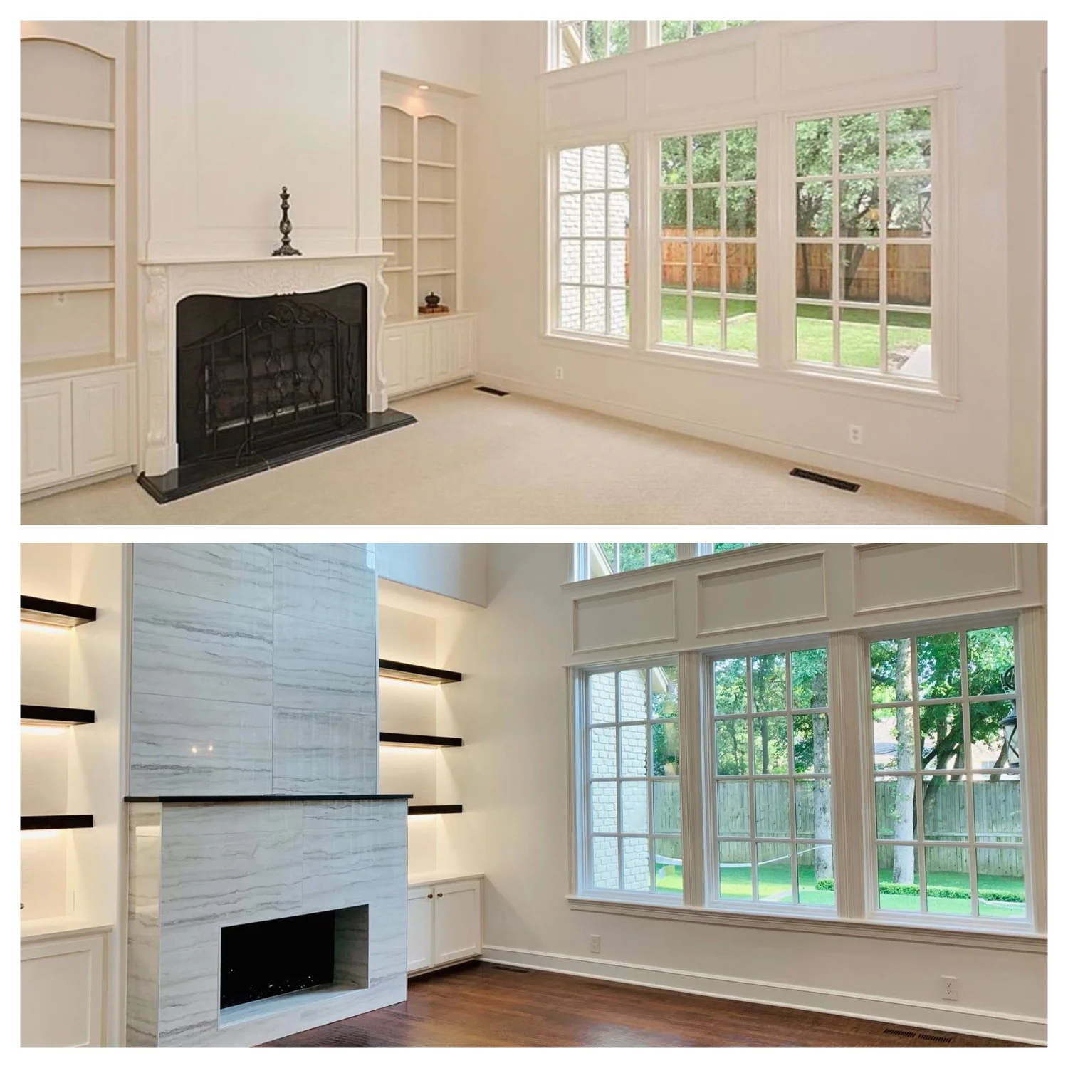 MODERN KITCHEN AND LIVING ROOM REMODEL